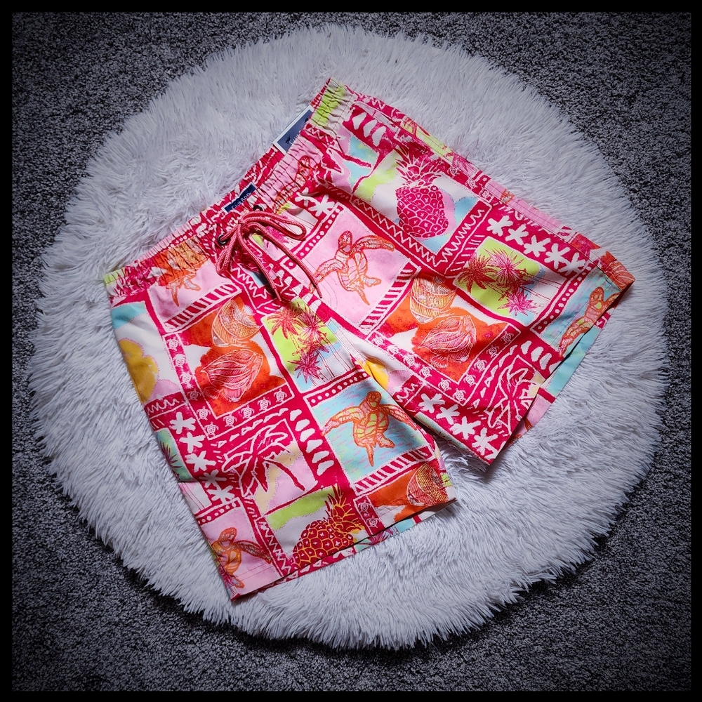 NWT Men's Club Room Tropical Theme Swim Trunks